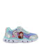 Frozen Παιδικά Sneakers με Σκρατς & Φωτάκια Ασημί