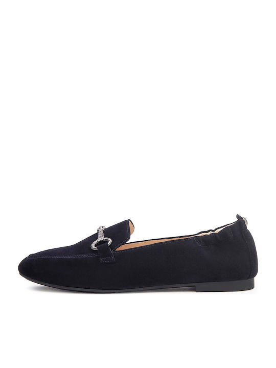Wildleder Damen Ballerinas in Blau Farbe