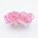 Haarspange mit 2 Stoffrosen Rosa