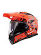 LS2 Pioneer II MX702 Rangi Adventure Matt Orange Black Motorcycle Helmet On-Off ECE 22.06 1600gr with Sunvisor