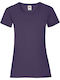 Fruit of the Loom Women's Short Sleeve Promotional T-Shirt Purple