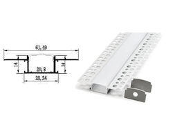 Atman Aluminum Profile for LED Strip for Drywall