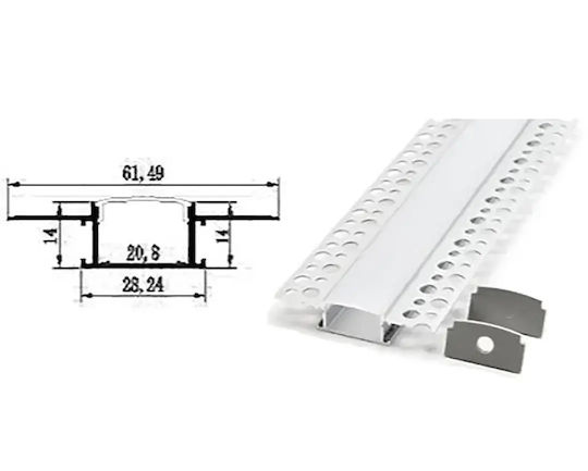 Atman Profil din Aluminiu pentru Bandă LED pentru Gips-carton