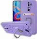Bodycell Multifunction Back Cover Μεταλλικό με Λουράκι Μωβ (Galaxy Note 8Redmi Note 8 ProOnePlus 8 ProRealme 8/8 Pro)