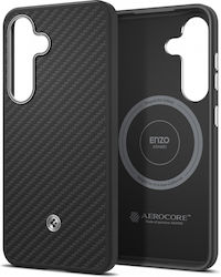 Samsung Aramid Silicone Case Μαύρη (Galaxy S25)