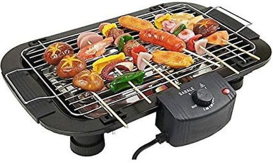 Tabletop Electric Grill Grill 1500W Inox with Adjustable Thermostat 45cmx27cmcm