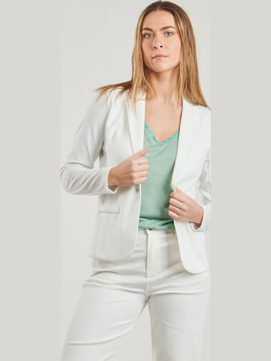 Les P'tites Bombes Damen Blazer Weiß