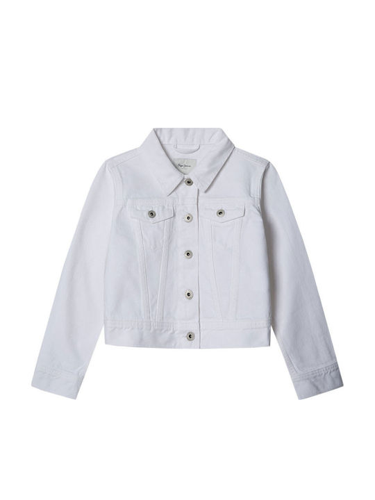 Kinder Jeansjacke White