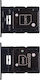Samsung A15 5G A156 Sim Card + Memory Holder Black Original Service Pack Gh98-48940A