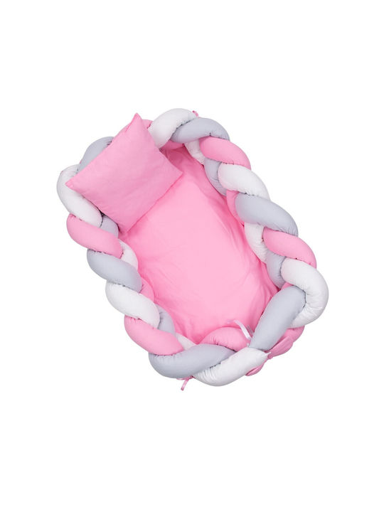 Kamtex Baby Pernă pentru bebeluși în formă de cuib Pink 45x70buc