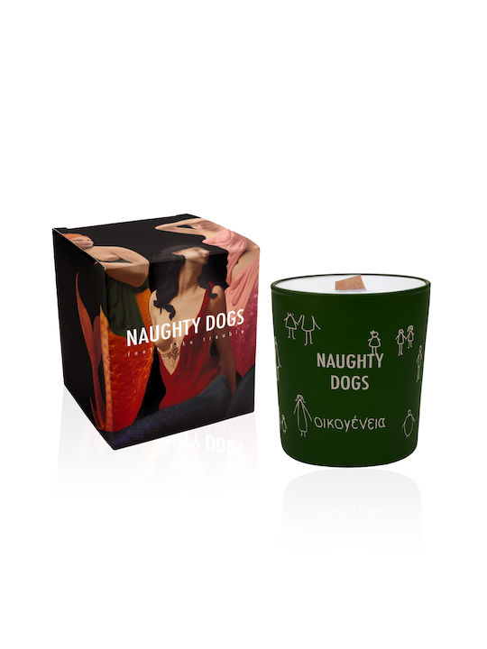 Naughty Dogs Aromatic Soy Candle Family Black