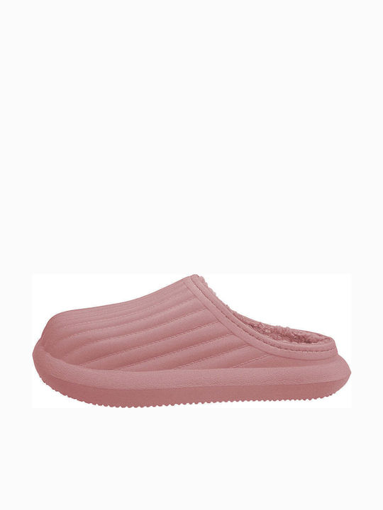 Ustyle Women's Clogs with Fur Pink
