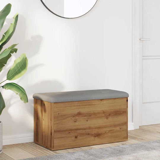 vidaXL Wooden Decorative Trunk Brown 82x42x45cm
