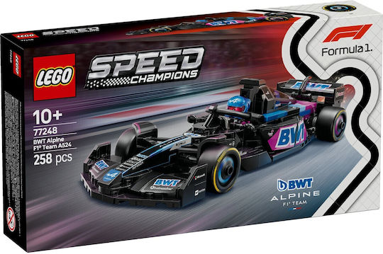 LEGO Speed Champions F1 BWT Alpine Racing Car pentru 10+ Ani 258 Bucăți
