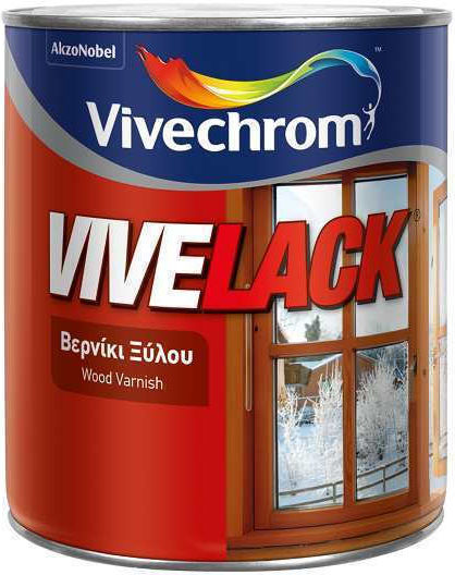 Vivechrom Vivelack Συντηρητικό Ξύλου Διαλύτου Μαόνι Γυαλιστερό 200ml