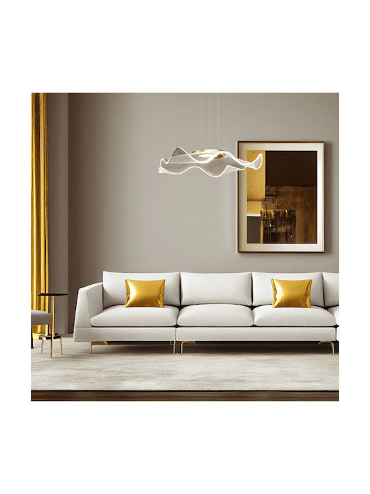 Eko Light Κρεμαστό Φωτιστικό Χρυσό LED 50x50εκ.