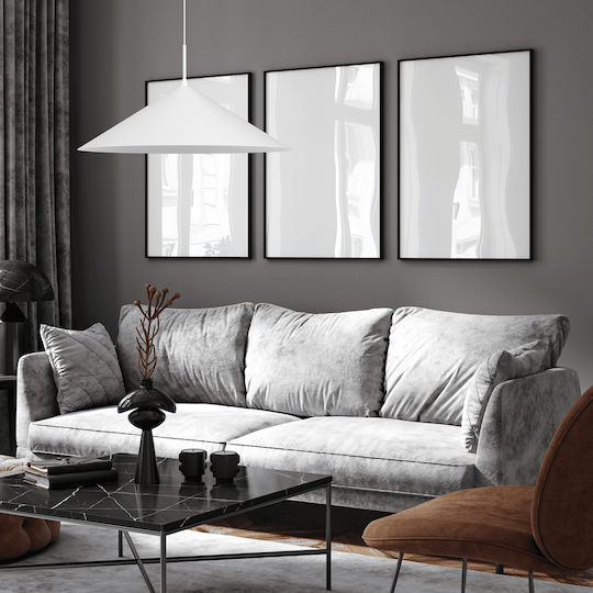 Eko Light Κρεμαστό Φωτιστικό Λευκό 60x60εκ.