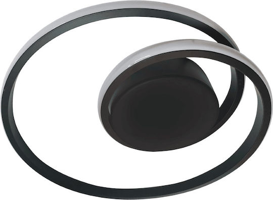 Eko Light Plafonieră de Tavan Neagră cu LED Integrat