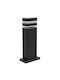 Eko Light Φωτιστικό Κολωνάκι Εξωτερικού Χώρου IP54 για Ντουί GU10 Μαύρο