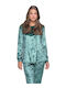 Milena by Paris Winter Damen Pyjama-Set Samt Olive
