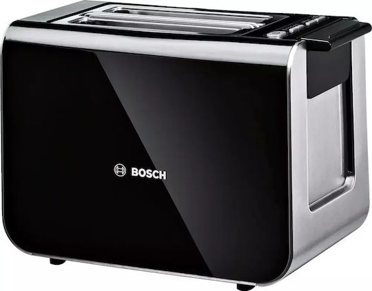 Bosch Prăjitor de pâine 2 sloturi 860W Negru