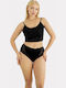 Βαμβακερά Women's Slip MultiPack with Lace Black