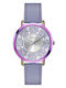 Guess Women's Watch with Purple Leather Strap