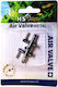 Air Valve Stainless Steel Tubing Double Splitter 1 2 Hs Aqua Air Valve Metal 2-way 4-6 Mm