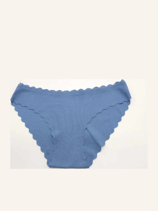 Power Flower Βαμβακερό Γυναικείο Slip Μπλε