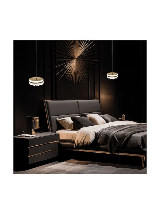 Eko Light Κρεμαστό Φωτιστικό Χρυσό LED 20x20εκ.