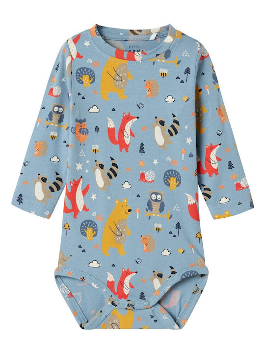Name It Bear Babystrampler Langärmliges Sky Blue