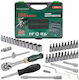 Set de Chei Hexagonale 1/4'' 46 Piese Rockforce Rf-2462-5