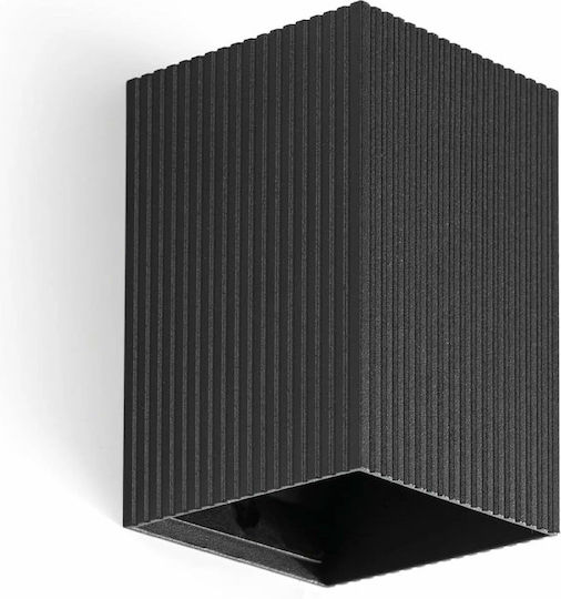 Faro Barcelona Lamp Wall with Socket GU10 Black 8x10cm