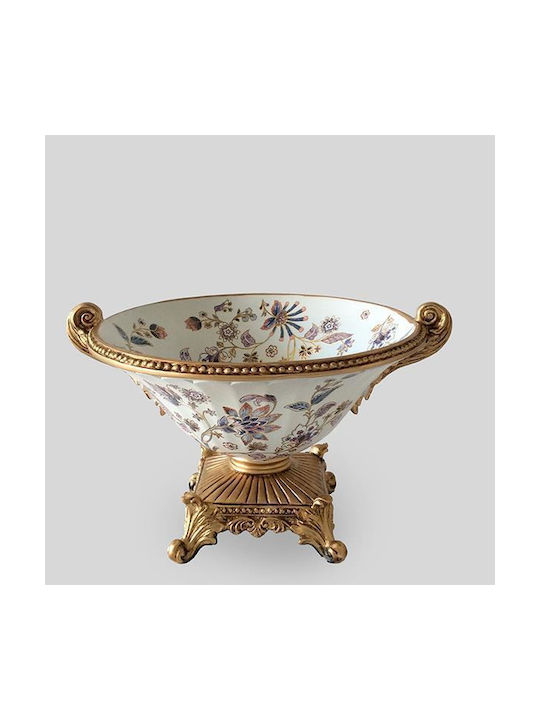 Φοντανιέρα Porzellan mit Deckel 34x29x21cm Weiß