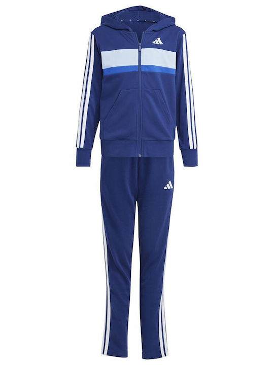Kinder Sweatpants Set - Jogginganzug Blau 2Stück Essentials Tiberio 3-stripes Track Suit