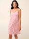 Vamp Sommer Damen Nachthemd Rosa