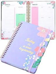Planner Μωβ Σπιράλ