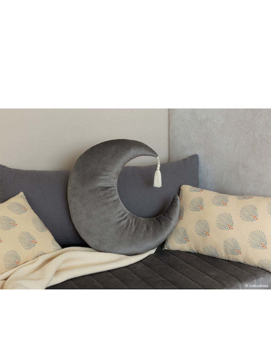 Παιδικό Διακοσμητικό Μαξιλάρι Φεγγαράκι Slate Grey Pierrot 920577 Μ36xΥ32εκ.