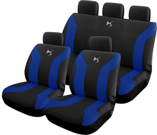 Takeposition Set Autositzbezüge 9Stück Polyester Schwarz