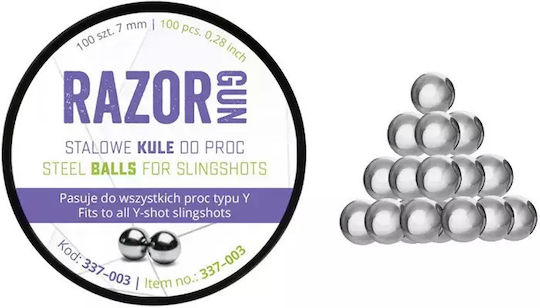 Razorgun Steel Slingshot BBs 7mm 100pcs