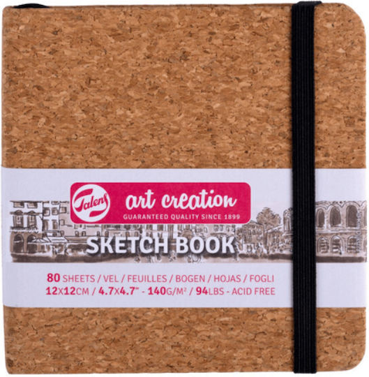 Μπλοκ Σχεδίου Sketchbook Talens 12x12cm 140gr 80 Φύλλα 9314054m Cork