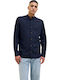 Long-sleeved Cotton Shirt Navy Blazer Blue