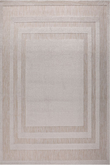Beauty Home 9971 Χαλί Ορθογώνιο Καλοκαιρινό Ψάθινο Μπεζ 133x190cm