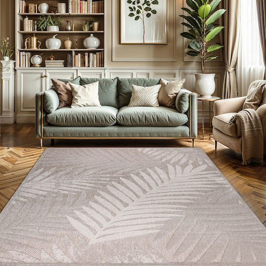 Beauty Home Sahara Art 9972 Modern Wicker Bedroom Rugs Set Beige 9972-ΣΕΤ 3pcs
