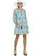 Miandmi Women's Printed Dress with Pockets