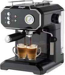 Raf Retro Style Semi-automată pentru Cafea Măcinată Neagră Raf Retro Style Semi-automată pentru Cafea Măcinată Neagră
