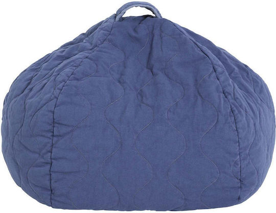 Bean Bag Chair Stool Landscape Cobalt 90x90x16cm