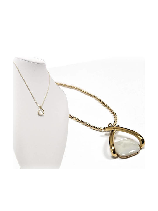 Isay Collection Κολιέ από Επιχρυσωμένο Ατσάλι