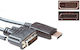 Act Cable DVI-D male - DisplayPort male 1.8m Μαύρο (AK3995)