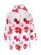 Wasserdicht Kinder Freizeitjacke mit Kapuze Red